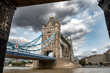 Tower Bridge And River Thames In The City Center Of London, United Kingdom