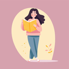 Woman Holding a Magazine