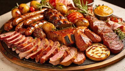 Barbecue Platter with Mixed Meat Pack