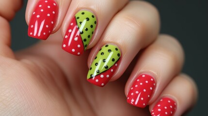 Nails in summer colors