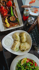 Uzbekistan east mausoleum mountains color national local cuisine sheep bulls train nature landscape reservoir blue
