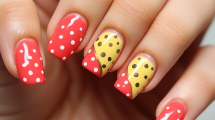 Beautiful expressive manicure 