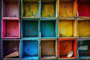 Color box in different color.