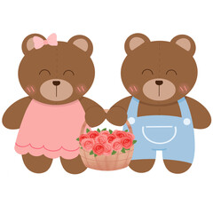 teddy bear, valentine, love