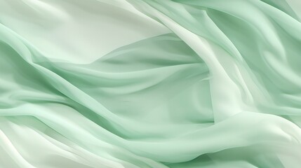 Fototapeta premium a close up view of a green and white fabric with a white stripe on the bottom of the image and a green and white stripe on the bottom of the top of the image.