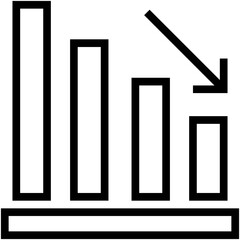 Loss Chart Vector Icon