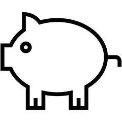 Piggy Bank Vector Icon