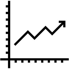 Growth Chart Vector Icon