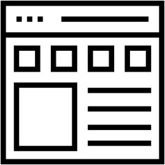 Web Template Vector Icon