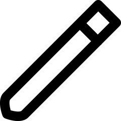 Pencil icon simple on the white backround