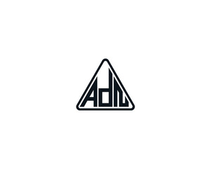 ADN Logo design vector template