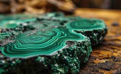 velvet malachite with bismuth texture, -