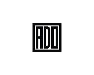 ADO logo design vector template