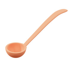  3d minimal Icon Kichen Stylized Ladle