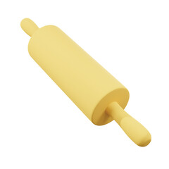 3d minimal Icon Kichen Stylized Rolling Pin