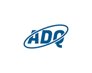 ADQ logo design vector template