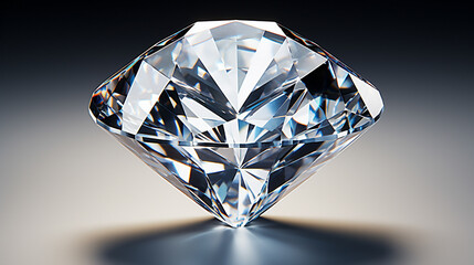 Polished Diamond Top View Isolated