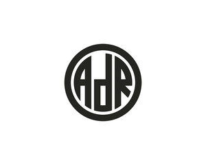 ADR logo design vector template