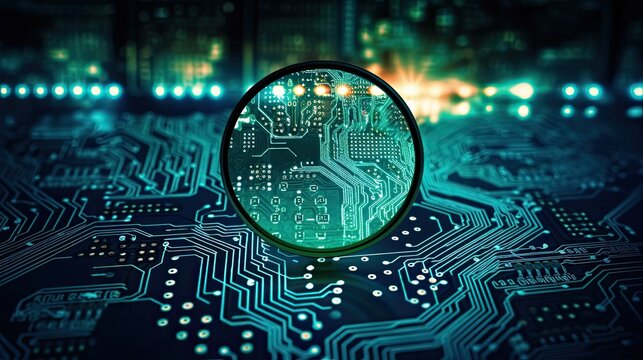 Signifies cybersecurity assessments, malware scans, and security audits