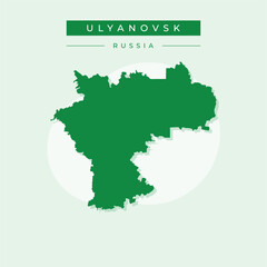 Vector illustration vector of Ulyanovsk map Russia