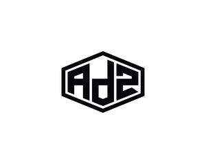 ADZ logo design vector template