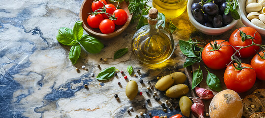 Ingredients of heart friendly Mediterranean Diet that provides the most health benefits