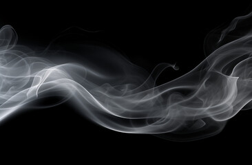Fototapeta premium smoke on black, abstract