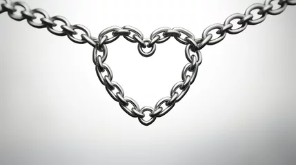 Foto op Plexiglas heart shaped chain © Ahmad