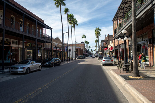 The streets of Ybor City in Tampa, Florida, USA