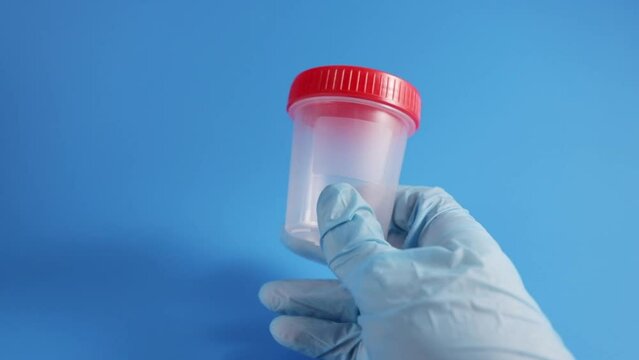 sperm donor, jar for male semen sample for fertilization and pregnancy