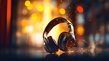 Fototapeta premium Sound and Silence: Photo of Quiet or Loud with Bokeh