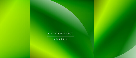 Circles and round shapes with gradients. Minimal abstract background, round geometric shapes, clean and structured design