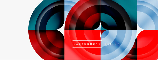 Circle abstract background. Wallpaper, banner, background, landing page, wall art, invitation, print, poster