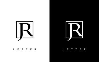 j r jr initial building logo design vector symbol graphic idea creative - obrazy, fototapety, plakaty