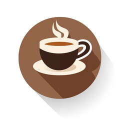Obraz premium Coffee cup icon. Flat design.