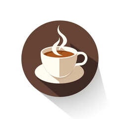 Obraz premium Coffee cup icon. Flat design.