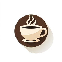 Obraz premium Coffee cup icon. Flat design.