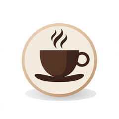 Obraz premium Coffee cup icon. Flat design.