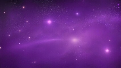 Purple particles and light abstract background with shining dots stars