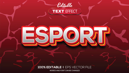 editable text effect esports theme