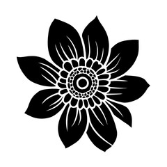 Hand drawn simple flower illustration