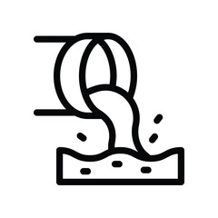 sewer line icon illustration vector graphic. Simple element illustration vector graphic, suitable for app, websites, and presentations isolated on white background