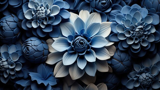 abstract blue flower © Ahmad