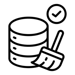 Data Cleansing Icon Element For Design
