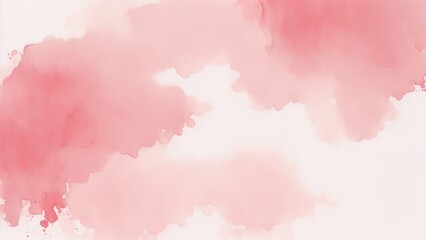Red Blush Watercolor Background