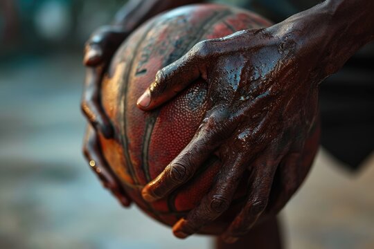 Grip on Basketball 
