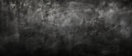 Obraz premium Dark elegance: abstract black texture background with copy space for text – grunge wall structure and canvas