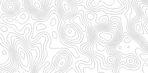 Topographic map background geographic line map with seamless ornament design. The black on white contours vector topography stylized height of the lines map.