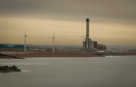 Power station and wind turbines