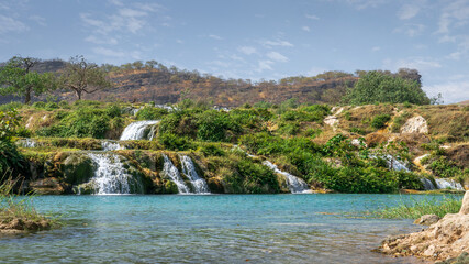 Obraz premium Wadi Darbat in the Dhofar region of Oman